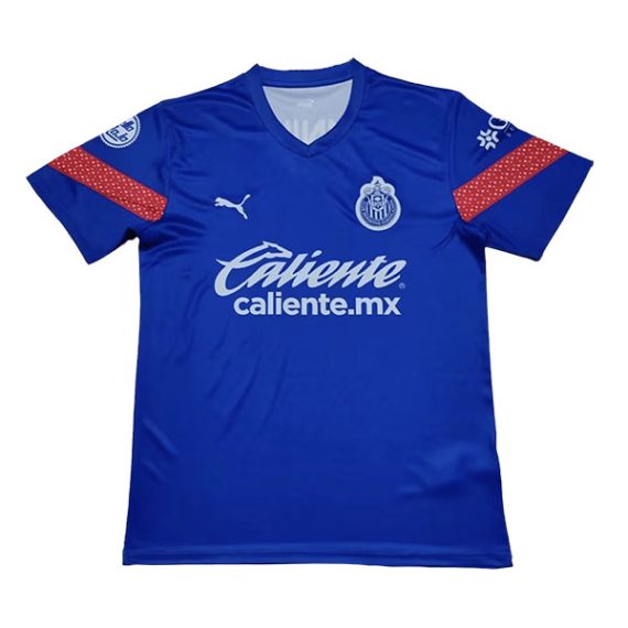 2022-2023 Chivas Pre-Match Blue Soccer Jersey - Love Soccer Jerseys