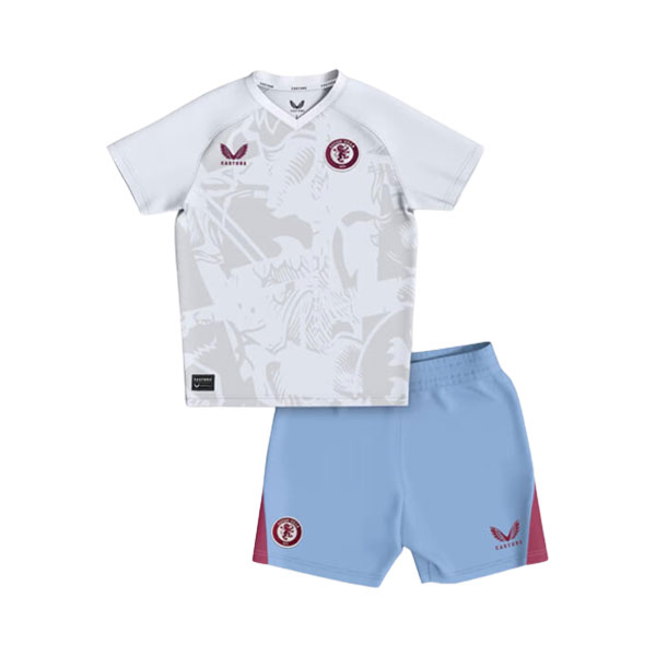 Kids 2023-2024 Aston Villa Away Soccer Kit - Love Soccer Jerseys