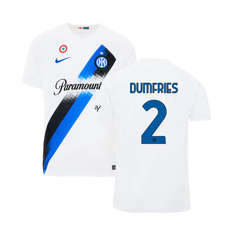 2023-2024 Inter Milan DUMFRIES #2 Away Soccer Jersey - Love Soccer Jerseys